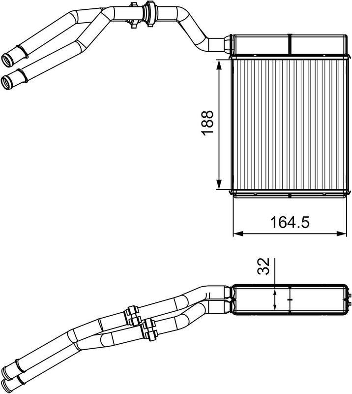 VALEO Wärmetauscher, Innenraumheizung (811515) Thumbnail